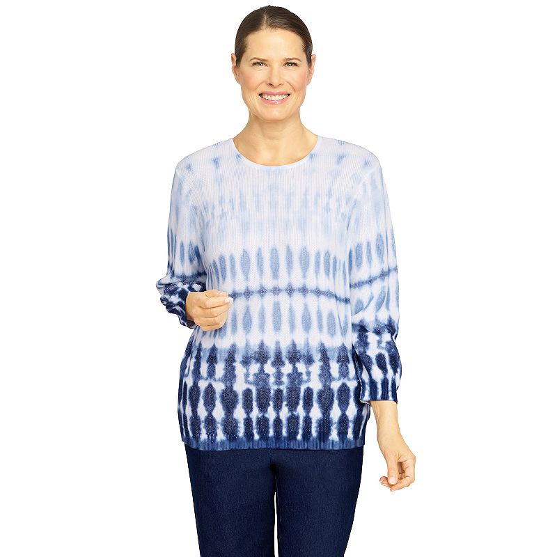 Unique Design Women's Alfred Dunner Shenandoah Valley Ombre Tie Dye Sweater  Premium Sales Up 58%